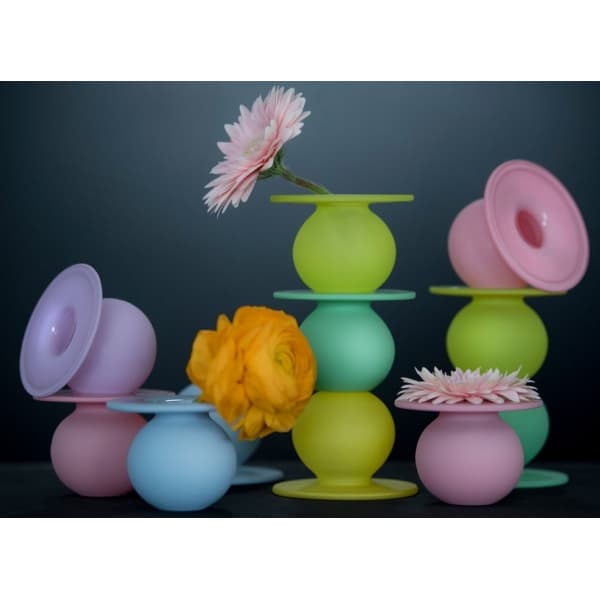 Boblen Candy Vase Yellow, H 7cm - Magnor