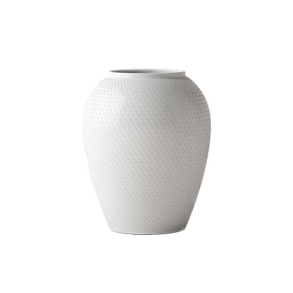 Rhombe Vase, 25cm - Lyngby Porcelæn