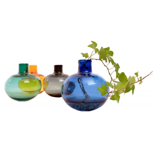Globe vase Aquamarine H 14cm - Orranäs Glasbruk