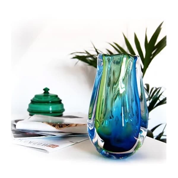 Lido Vase Blue/Green - Vas Vitreum