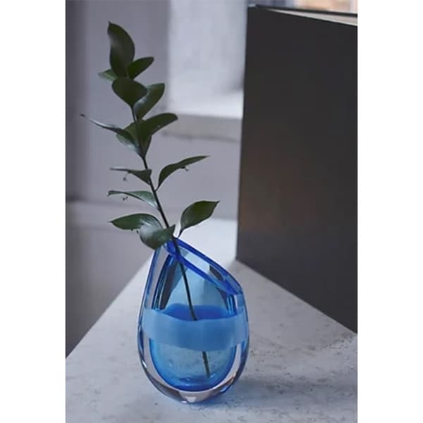 Ovum vase H 190 mm Light Blue - Vas Vitreum