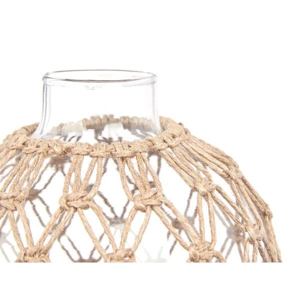 Dekorationsboll Transparent Naturell 18 x 20 cm (6 antal)