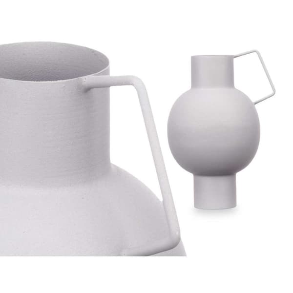 Vase Sfære Grå Stål 15 x 23 x 13 cm (6 enheder)