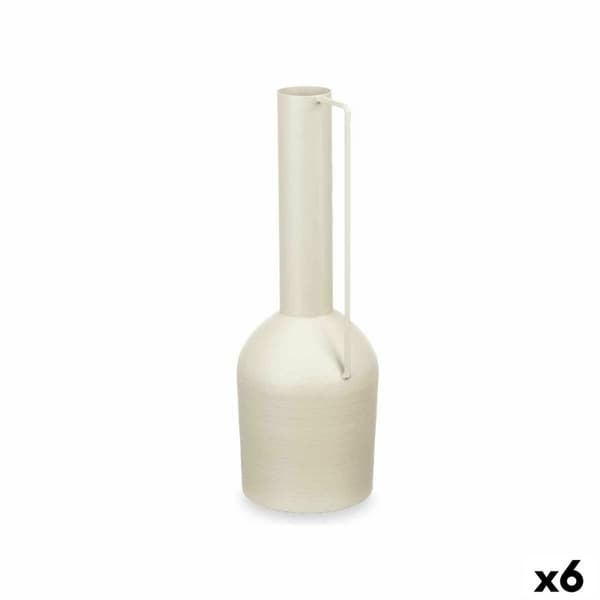Vase Høj Lys brun Stål 13 x 39 x 13 cm (6 enheder)
