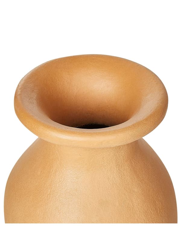 Koristemaljakko oranssi 60 cm terrakotta käsintehty korkea sylinteri perinteinen