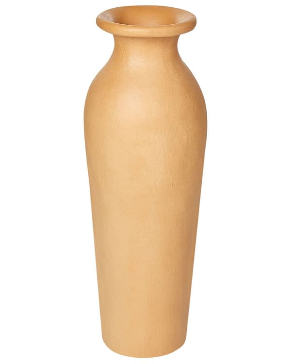 Koristemaljakko oranssi 60 cm terrakotta käsintehty korkea sylinteri perinteinen