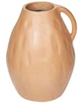 Pikkukuva 1 / 6: Koristemaljakko beige 40 cm terrakotta käsintehty kahvalla pyöreä moderni