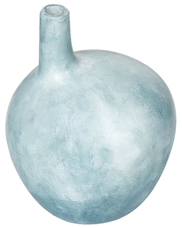 Dekorativ vase i blå terrakotta 26 cm Håndlaget, med tradisjonell effekt Hjemmeinnredning Stue