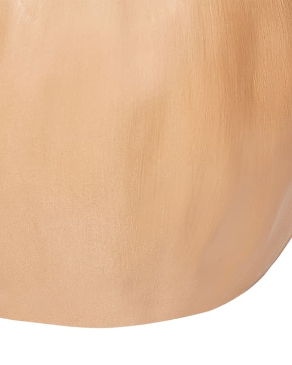 Dekorativ vase Beige Terracotta 27 cm Håndlaget Tradisjonell design Hjemmeinnredning Stue