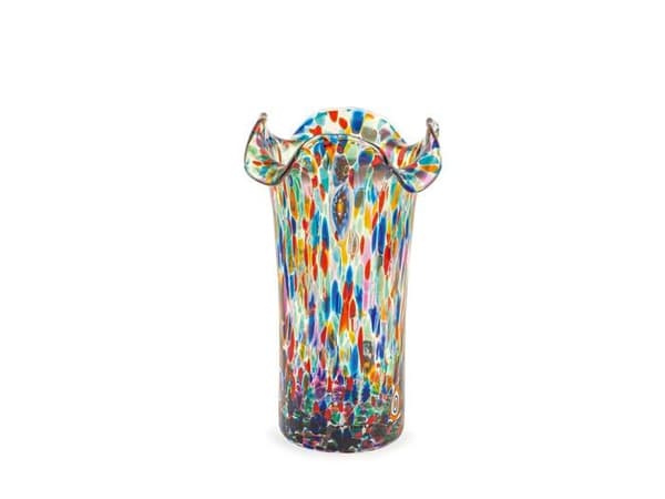 Vas - soliflore H-h - 1854000 - veneziano vaso i vetro smerlato, 20cm, tillverkad i Italien