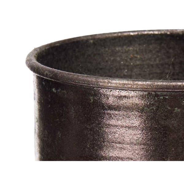 Vase Sølvfarvet Metal 22,5 x 39,5 x 22,5 cm (4 enheder) Med relief