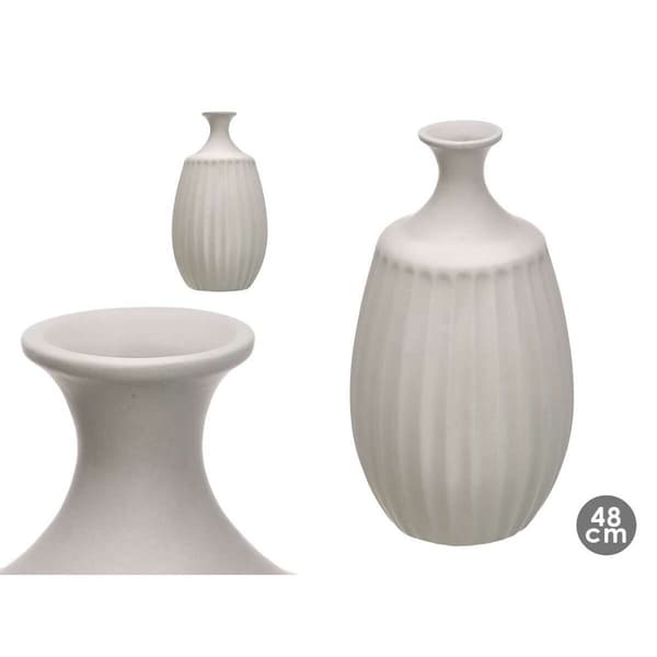 Vase Grå Keramik 27 x 48 x 27 cm