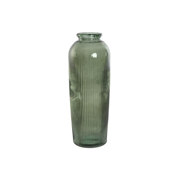 Vase Home ESPRIT Grøn Genbrugsglas 30 x 30 x 72 cm