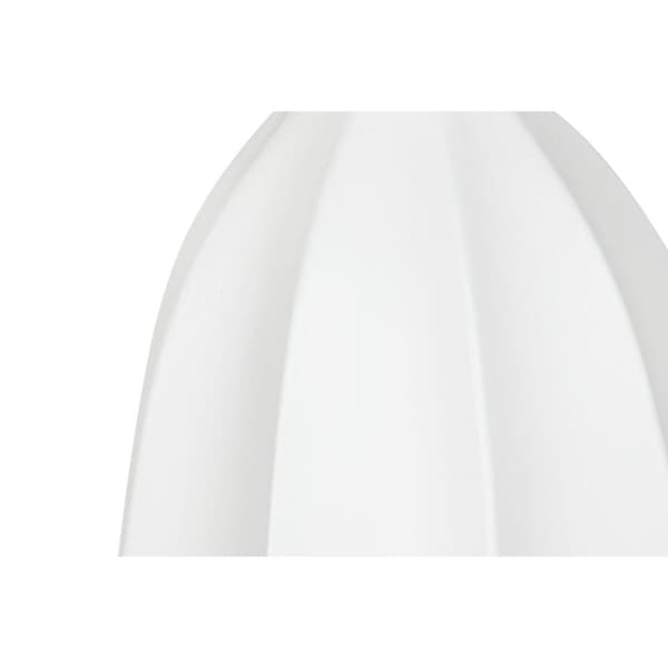 Vase Home ESPRIT Hvid Glasfiber 34 x 34 x 100 cm