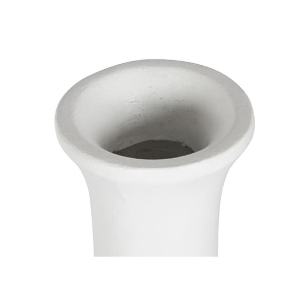 Vase Home ESPRIT Hvid Glasfiber 34 x 34 x 100 cm