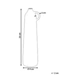 Miniatyrbilde 3 av 6: Vase Svart Aluminium 33 cm Håndtak Elegant design Dekorasjon Tilbehør Blomstervase