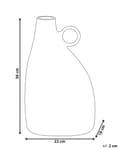 Miniatyrbilde 3 av 6: Dekorativ vase Svart Aluminium 36 cm Håndtak Moderne design Dekorasjon Tilbehør
