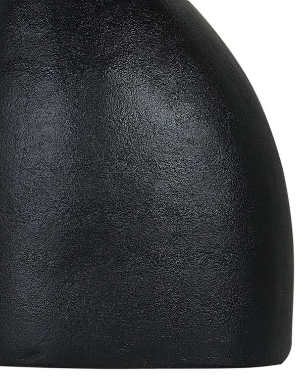 Dekorativ vase Svart Aluminium 36 cm Håndtak Moderne design Dekorasjon Tilbehør