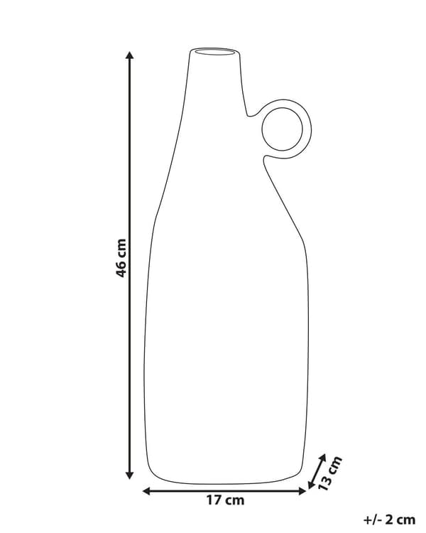 Dekorativ Vas Mässingsfinish Aluminium 46 cm Hemtillbehör Dekoration Vardagsrum Sovrum Matsal
