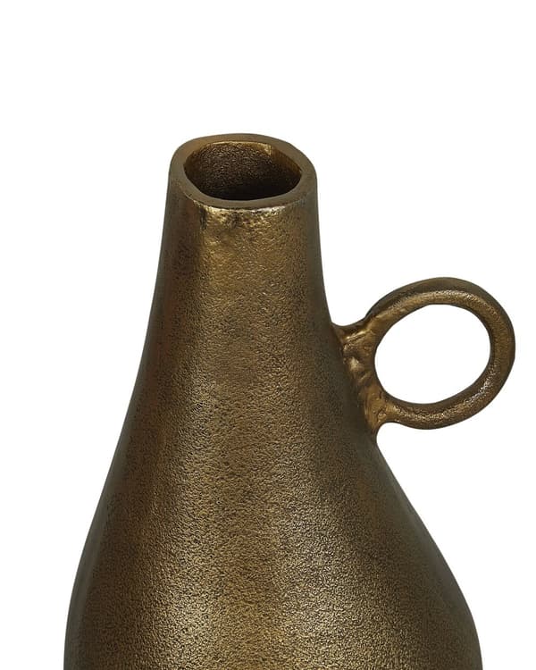 Dekorativ Vas Mässingsfinish Aluminium 46 cm Hemtillbehör Dekoration Vardagsrum Sovrum Matsal