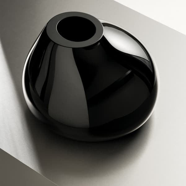 Ebon Vase Black, 24cm - Orrefors