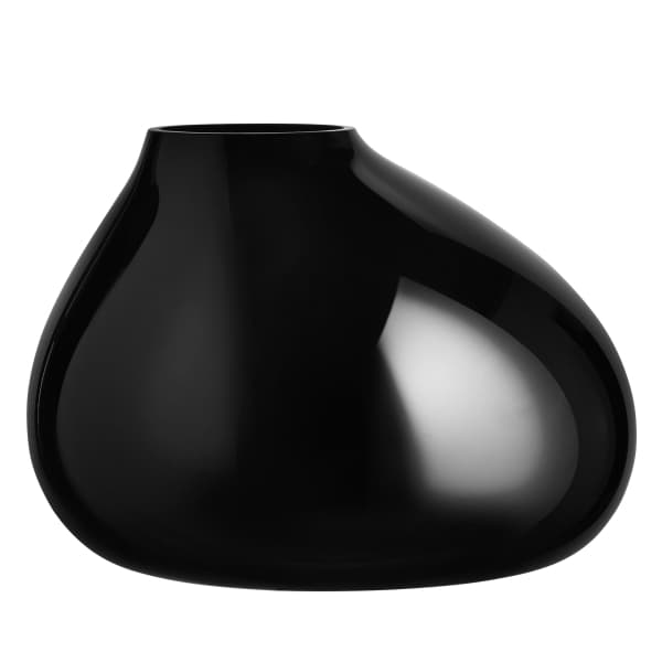 Ebon Vase Black, 24cm - Orrefors