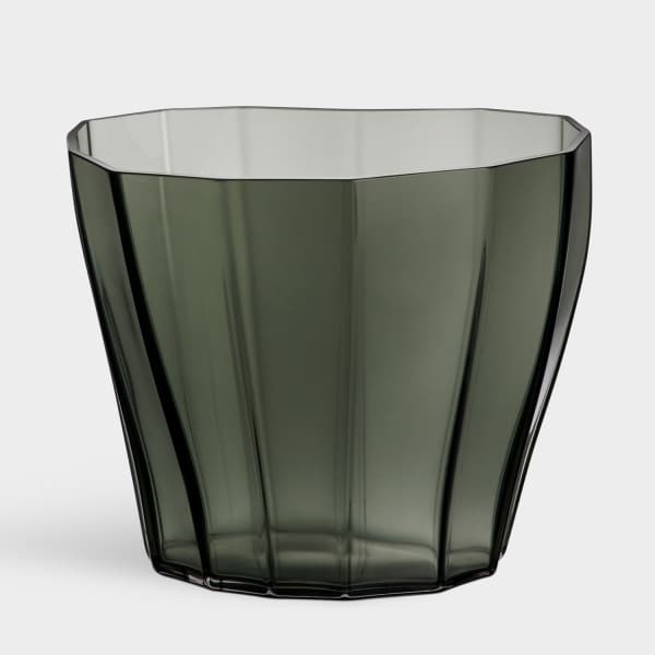 Reed Vase Moss Green, 17,5cm - Orrefors