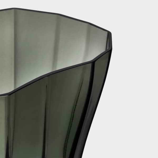 Reed Vase Moss Green, 17,5cm - Orrefors