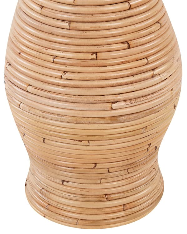Vase Natur Rattan 50 cm Boheme og rustic stil Buet form Dekorations Tilbehør stue værelse køkken