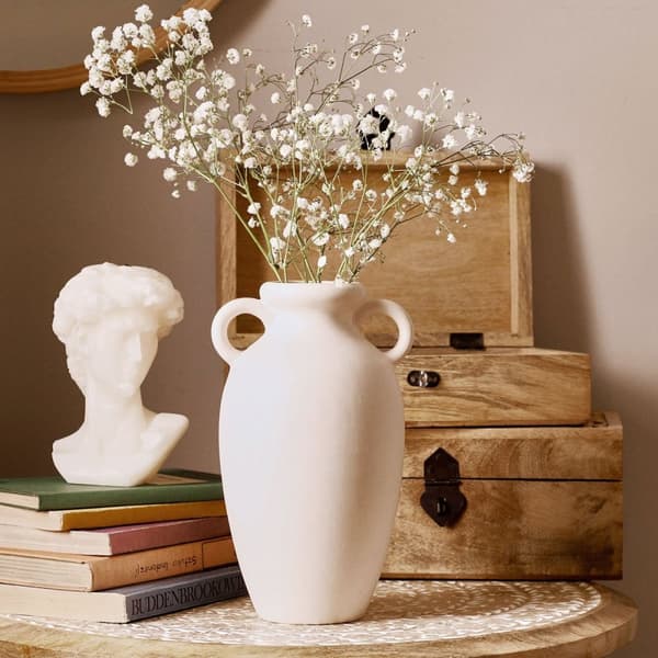 Vase | NERA | keramik med håndtag | 12x11x20 | 814100