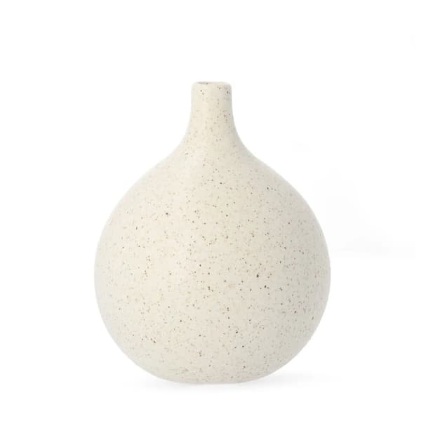 Vase | NOVO | rund med prikker | 15x15x21 cm | 814148