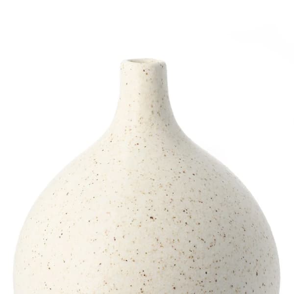 Vase | NOVO | rund med prikker | 15x15x21 cm | 814148