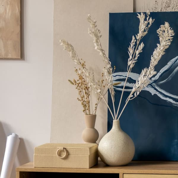 Vase | NOVO | rund med prikker | 15x15x21 cm | 814148