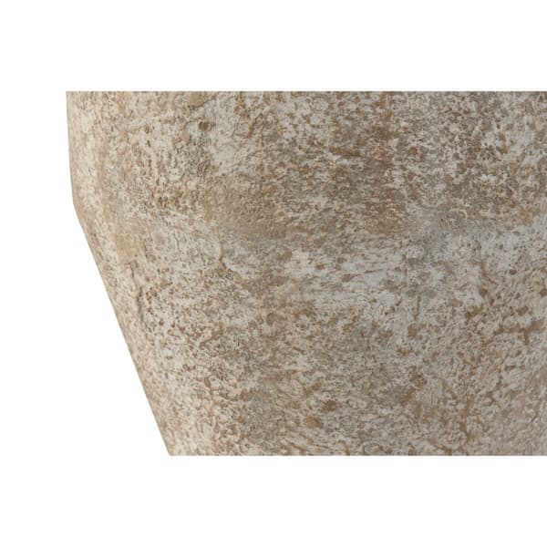 Vas Home ESPRIT Vit Brun Metall 23,5 x 23,5 x 30 cm