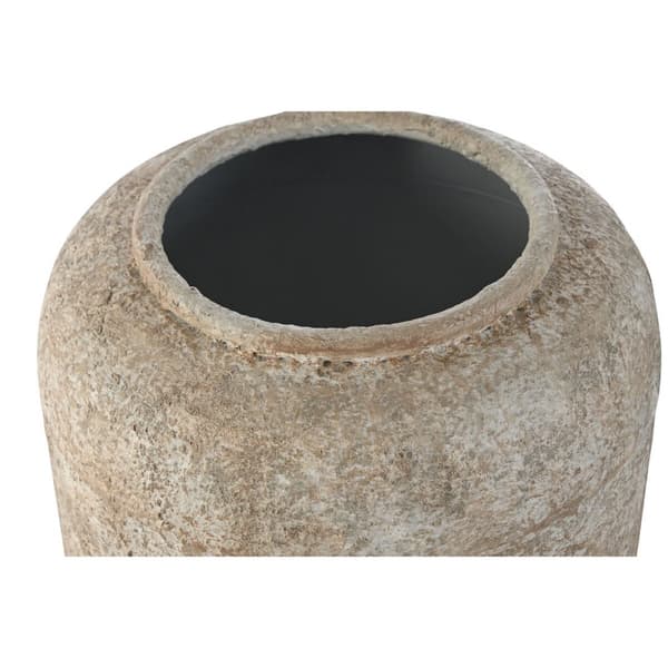 Vas Home ESPRIT Vit Brun Metall 23,5 x 23,5 x 30 cm