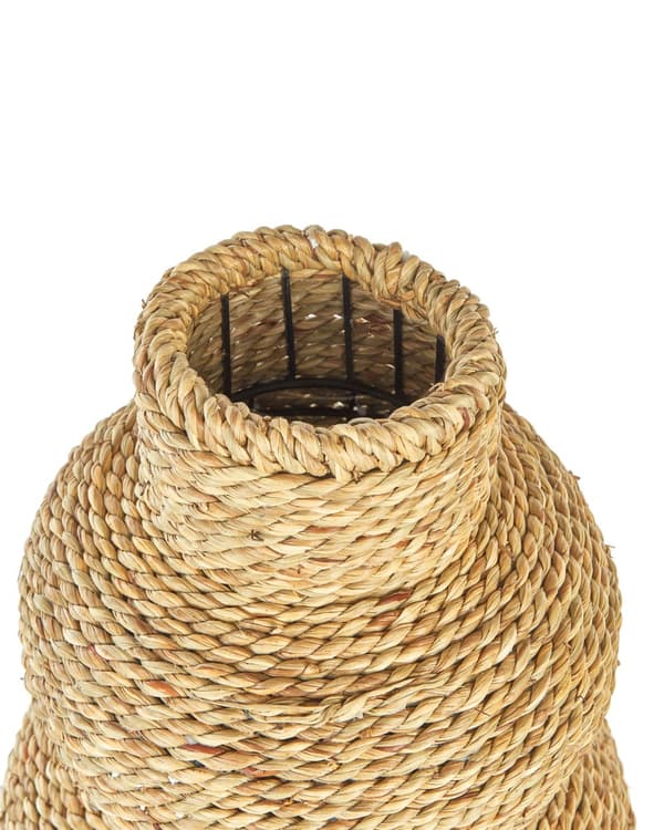 Dekorativ vase Lyst sjøgress 41 cm Håndlaget Naturlig stil Vase for tørkede blomster Dekorasjon Tilbehør