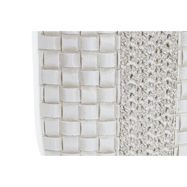 Vas DKD Home Decor 18 x 8 x 36 cm Vit Harts Modern