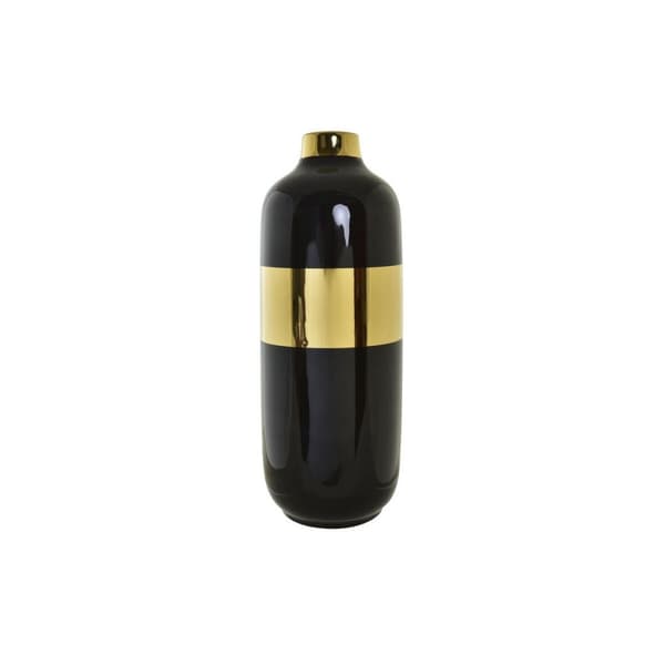 Vase DKD Home Decor Porcelæn Gylden To-farvet Moderne (16 x 16 x 41 cm)