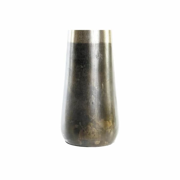 Vase DKD Home Decor 15,5 x 15,5 x 49,5 cm Aluminium Moderne (2 enheder)