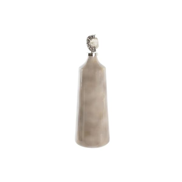 Vase DKD Home Decor Krystal Pink Sten (19 x 19 x 59 cm)