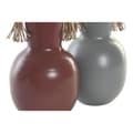 Miniatyrbillede 2 af 3: Vase DKD Home Decor 14 x 13 x 24 cm Grå Metal Terrakotta (2 enheder)