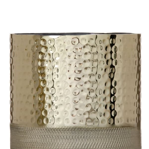 Vase 13 x 13 x 18 cm Gylden Aluminium
