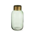 Miniatyrbillede 2 af 3: Vase Grøn Gylden Glas 11,5 x 24 x 11,5 cm (6 enheder)