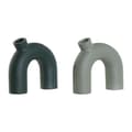 Miniatyrbillede 1 af 4: Vase Home ESPRIT Grøn Aluminium 19 x 5 x 17 cm (2 enheder)