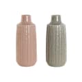 Miniatyrbillede 1 af 3: Vase Home ESPRIT Pink Lysegrå Porcelæn 16 x 16 x 38 cm (2 enheder)