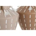 Miniatyrbillede 3 af 3: Vase Home ESPRIT Brun Lys brun Keramik Kolonistil Frynse 15,5 x 15,5 x 17,1 cm (2 enheder)