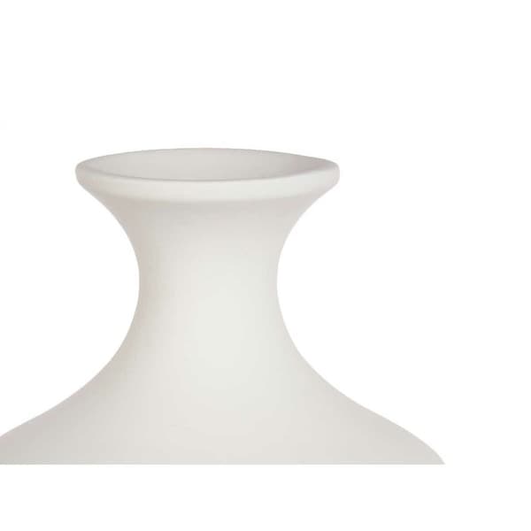 Vase Hvid Keramik 21 x 39 x 21 cm (2 enheder)