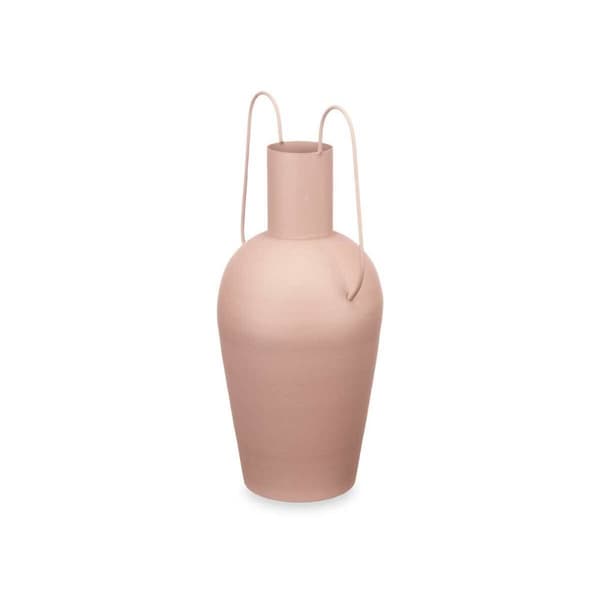 Vase Med håndtag Sand Stål 24 x 45 x 18 cm (4 enheder)