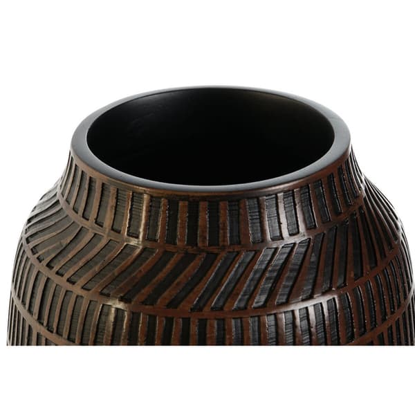 Vase Home ESPRIT Brun Sort Harpiks Kolonistil 19 x 19 x 21 cm