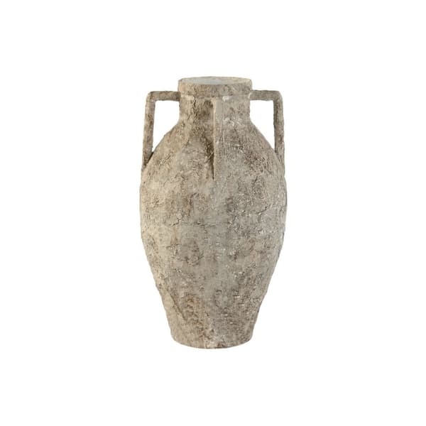 Vase Home ESPRIT Hvid Metal 21 x 21 x 37,5 cm
